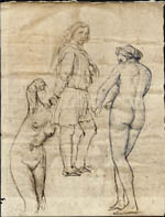 Autoritratto sui 35 anni (1840). E' forse l'unico spunto per un autoritratto a figura intera