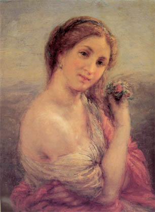 Giovane donna con fiori - La Flora� ( 1868)